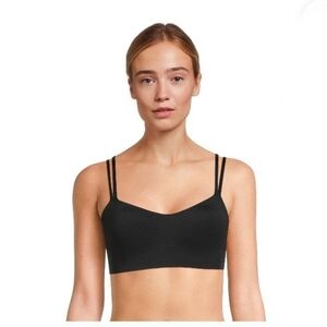 Avia black medium support padded strappy sports bra size XL
